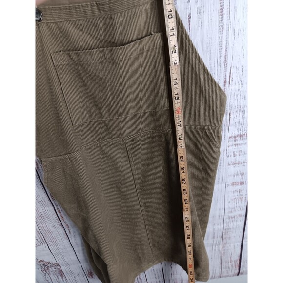 Listicle Corduroy Bib Overalls Skirt Girls Size Large Green - Picture 6 of 8